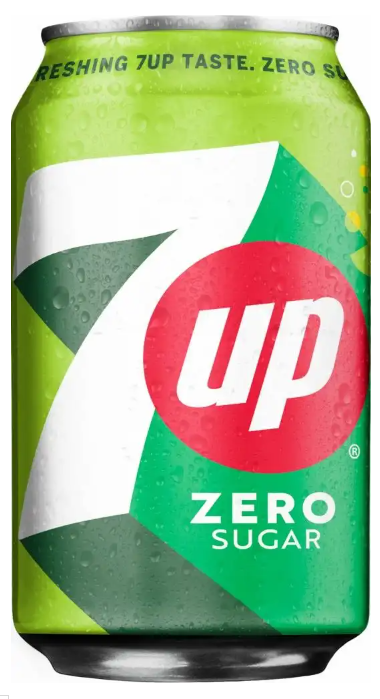 7Up Zero Sugar (24 x 0,33 Liter cans DK)