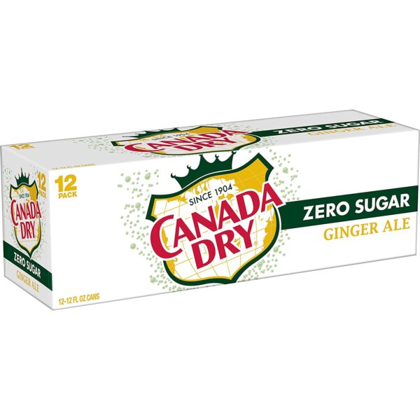 Canada Dry USA Ginger Ale Zero Sugar (12 x 0,355 Liter cans)