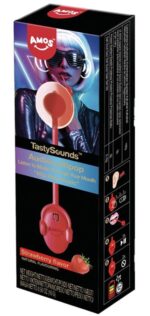Amos TastySounds Lollipop with Music - Strawberry (1 pcs.)