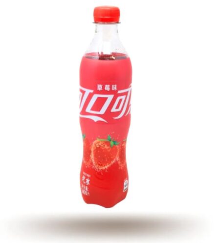 Coca Cola Strawberry China Import (12 x 0,5 Liter PET-bottles)