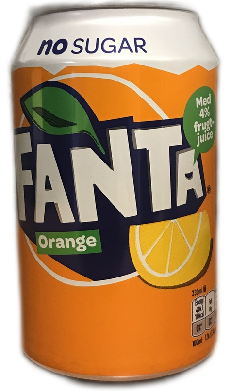 Fanta No Sugar Orange (24 x 0,33 Liter cans DK) Zero