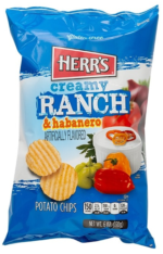 Herr's Creamy Ranch & Habanero Chips (170 g. USA)