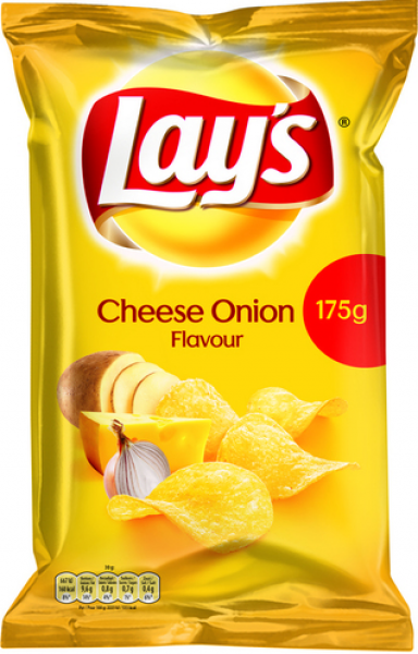 Lay's Cheese Onion Crisps (8 x 175 gr.)