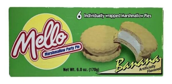 Mello Marshmallow Party Pie Banana (12 x 170 Gr.)