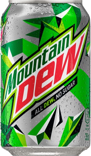 Mountain Dew Zero No Sugar (24 x 0,33 Liter cans DK)