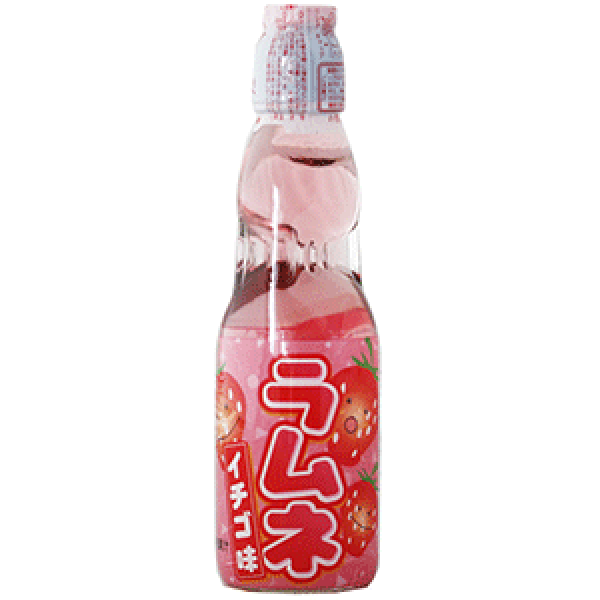 Hata Kosen Ramune Strawberry (30 x 0,2 Liter bottles JP) 949