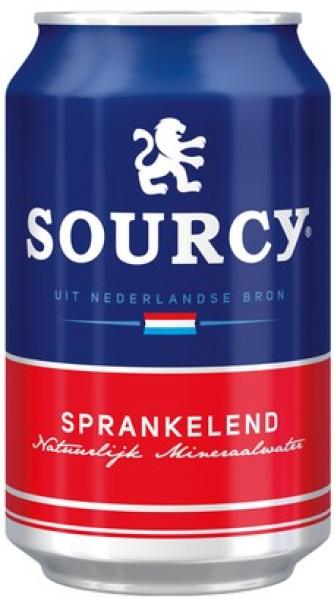 Sourcy Red Sparkling Water (24 x 0,33 Liter cans)
