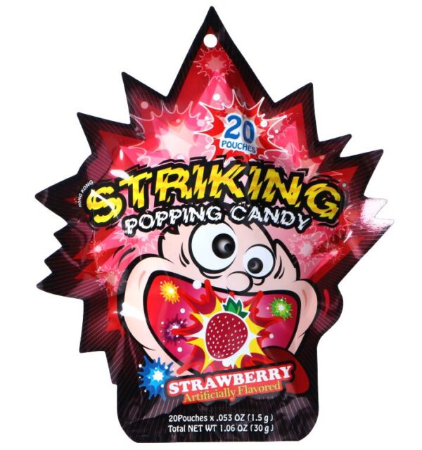 Striking Popping Candy Strawberry (30 Gr.)