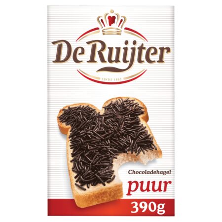 De Ruijter Chocoladehagel Puur (3 x 390 Gr.)