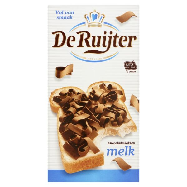 De Ruijter Chocoladevlokken Melk (4 x 300 Gr.)