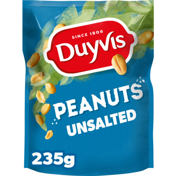 Duyvis Pinda's Ongezouten (10 x 235g) - Unsalted peanuts