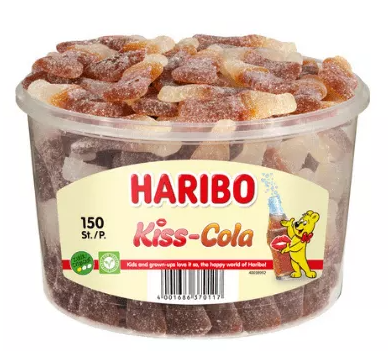 Haribo Kiss Cola Silo (1.350Gr.)