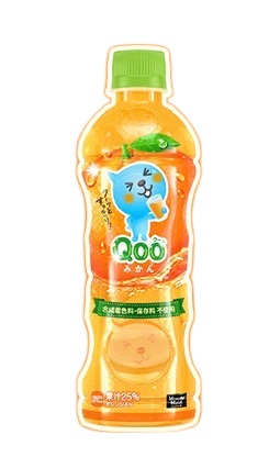 Minute Maid Qoo Mikan Orange Japan Import (24 x 0,425 Liter PET-bottles JP) 001100
