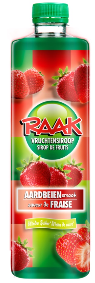 Raak Aardbeien (6 x 0,75 Liter) strawberry syrup