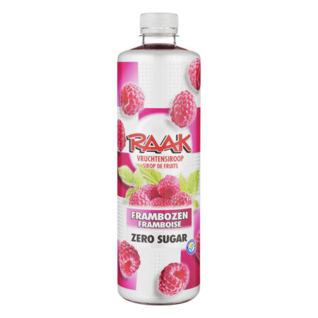 Raak Frambozen Zero (6 x 0,75 Liter) sugar free raspberry syrup
