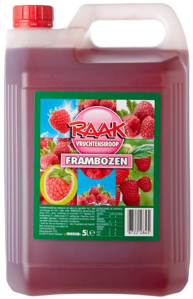 Raak Frambozen (5 Liter) jerrycan raspberry syrup