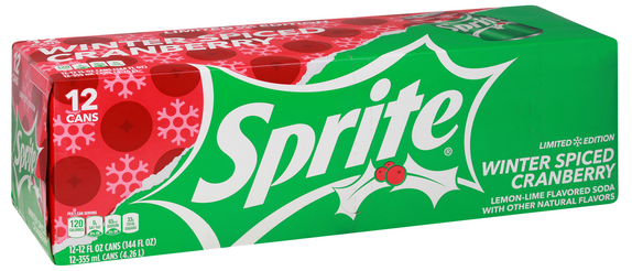 Sprite USA Winter Spiced Cranberry (12 x 0,355 Liter cans)