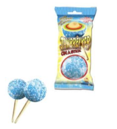 ZED Candy Jawbreaker On A Stick Blue Raspberry (15 x 60g)