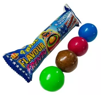 ZED Candy Jumbo Jawbreaker 4 Ball Flavour Frenzy (20 x 82g)